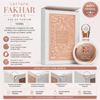 Perfume Fakhar Lattafa Rose feminino 100ml - CAIXA ABERTA