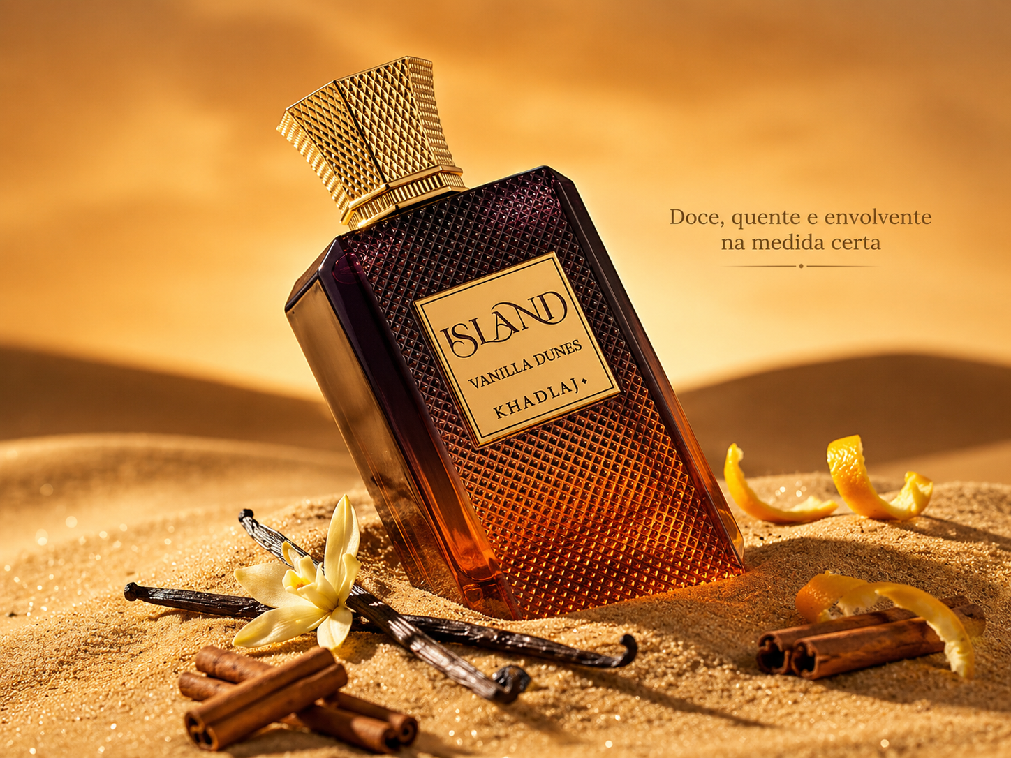 Perfume Árabe Khadlaj Island Vanilla Dunes — 100ml
