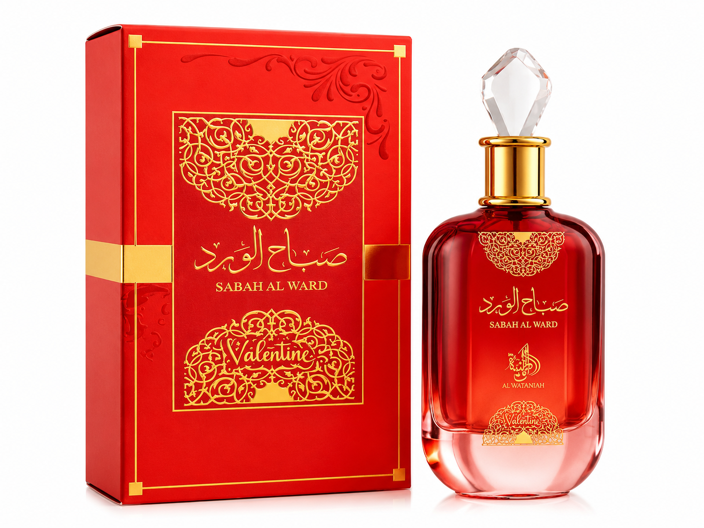 Perfume Árabe Sabah Al Ward Valentine EDP 100ml