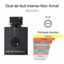 Perfume Club de Nuit Intense Man By Armaf EDT 105ml Primeira Linha Premium Fixação 3 a 6 hrs
