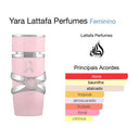 Perfume Lattafa YARA Rosa Eau de Parfum Importado de Dubai Perfume 100ml Perfume Feminino Primeira Linha