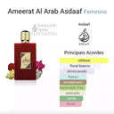 Perfume Árabe Lattafa Asdaaf Ameerat Al Arab Eau De Parfum Feminino 100ML