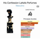 Perfume Árabe His Confession by Lattafa EDP 100ml